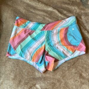 Hurley Athletic Shorts Pastel Rainbow Dynamic Design